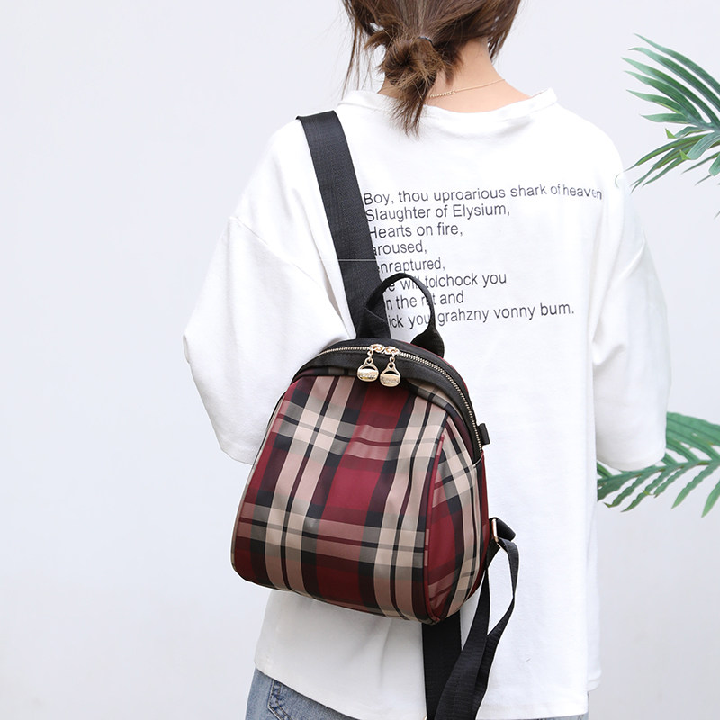 2022 new oxford cloth double shoulder bag woman 100 hitch small crowdsourcing small crowdsourced canvas fashion casual shell bag bag