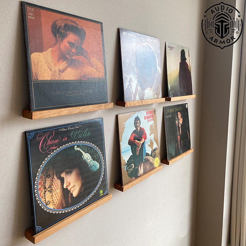 Record Storage Rack Record Rack Wall-Mounted Record Stand | Music Armor | Display Rack Vinyl Record Display Rack