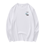 Брендовый хлопковый демисезонный приятный телу лонгслив, круглый воротник, большой размер