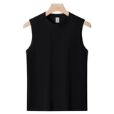 Хлопковый летний жилет, однотонная спортивная футболка без рукавов