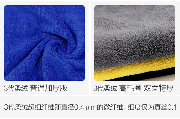 Khăn lau xe bằng vải lau xe ô tô cung cấp nước thấm dày không xơ nhỏ sợi nhỏ rách nano - Sản phẩm làm sạch xe chổi rửa xe oto 360 độ