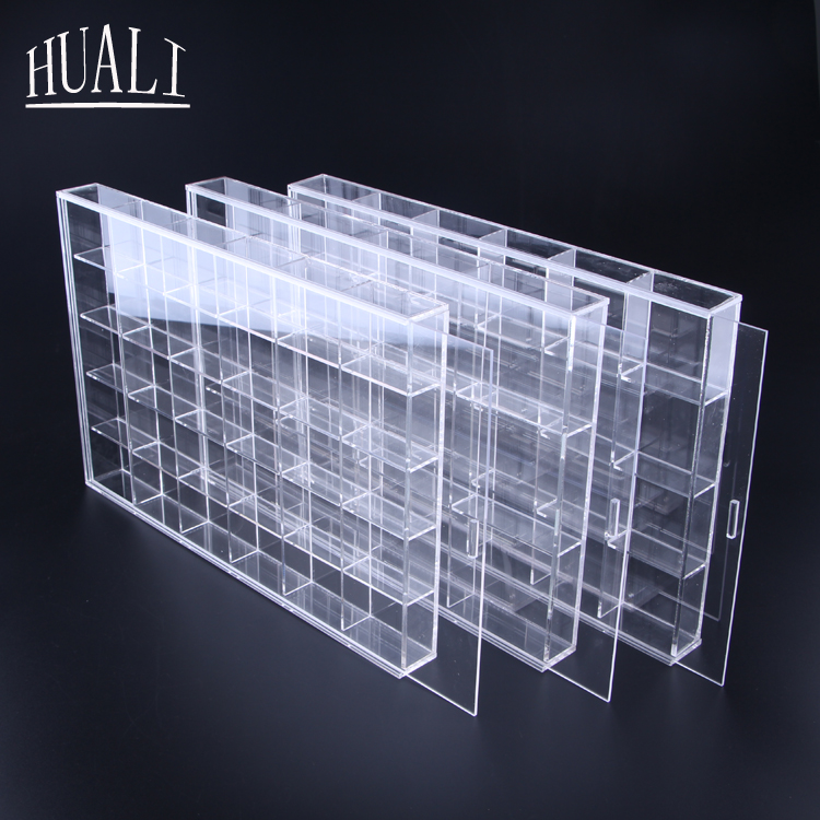 Jewelry storage box grid transparent acrylic grid dividing plate jewelry bead accessories