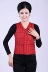 Áo vest nữ trung niên và già cotton mùa thu đông măng tô nữ Áo vest