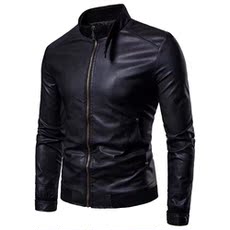 Одежда из кожи men's leather jacket_new