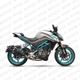 IXIL tùy chỉnh làm bằng thép không gỉ hợp kim titan ống xả sửa đổi hoàn toàn cho Chunfeng 250NK CF250NK - Ống xả xe máy