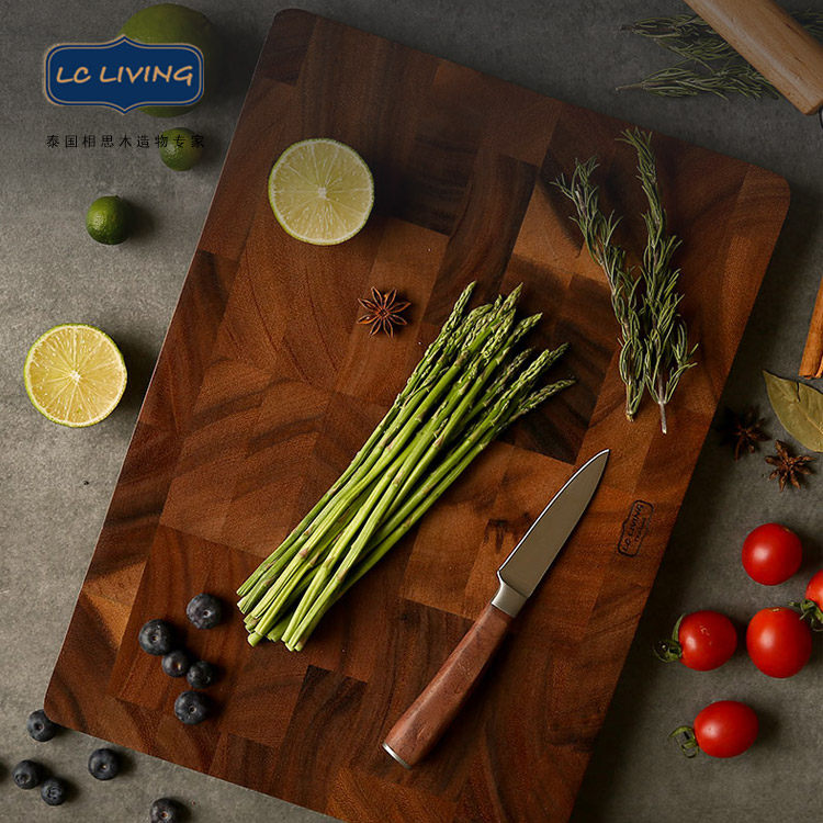 LC LIVING Thai original imported phase Siwood solid wood Home not easy to mouldy chopping block thickened case board cutting board