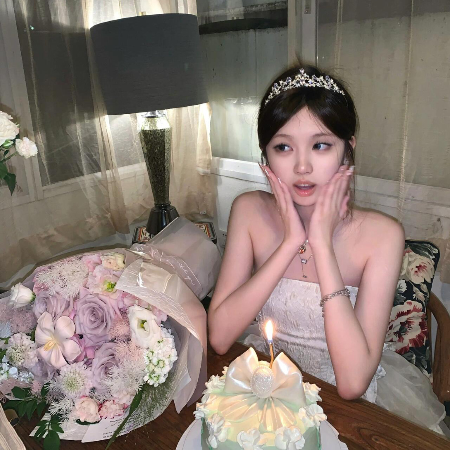 Princess Crystal Crown Headpiece for Women, 18-Year-Old, Matching Dress, High-End Lolita Birthday Crown Hair Accessory