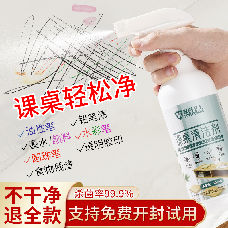 Desk and Chair Cleaner for Wiping Student Desks, Kindergarten Tables, and Special Cleaning Tool for Watercolor Pens and Ink Graffiti Wd