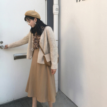 2021 new female waist slim light luxury high-end socialite temperament dress Zi Super fairy Autumn and Winter