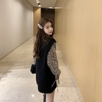 2021 new autumn and winter light luxury waist thin high-end celebrity temperament French jumpsuit skirt design sense minority