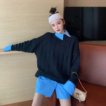 2021 new winter small fragrant wind base knitted high cold royal sister wind jumpsuit dress two-piece women autumn and winter