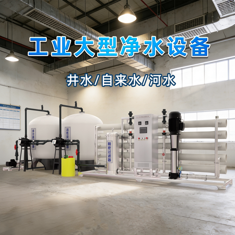 20-Ton Large-Scale Ro Reverse Osmosis Water Treatment Equipment Industrial Pure Water Machine Well Water Filtration Softening Deionization Water Purifier