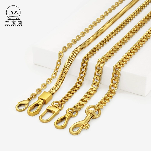 Цепь, высококлассные аксессуары, сменная металлическая цепочка, сумка через плечо, бретели, рюкзак, не выцветает