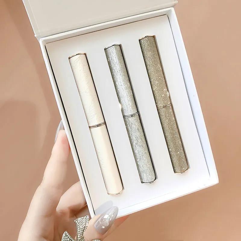 NOVO small pipe lipstick is not easy to lose the glass without a cup of 3 gift box set set group of glaze girlfriend's birthday present