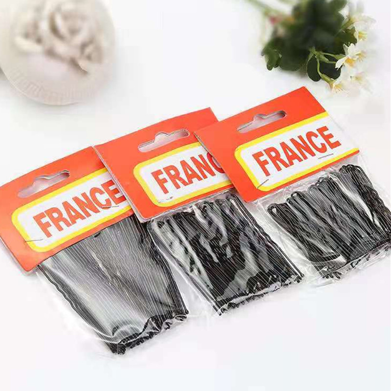 Ancient Clothing U Type Disc Hair Dressing Hair Clip Pellet Head Fixed Black Hair Clip Photo Gallery Hairstyle Styling Little Black Clip Lipped Sea Clip