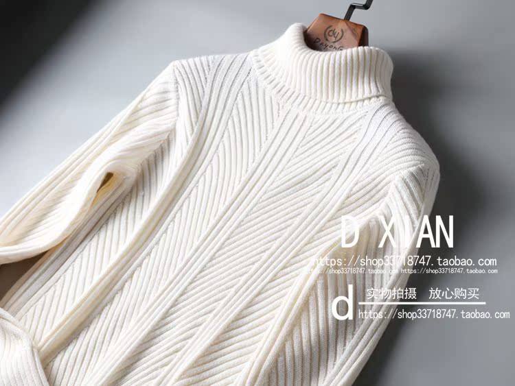 DXIAN Winter Men Dày cashmere Wool Twisted Sweater Áo len nam cao cổ shop áo thun nam