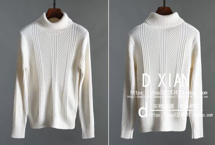 DXIAN Winter Men Dày cashmere Wool Twisted Sweater Áo len nam cao cổ shop áo thun nam