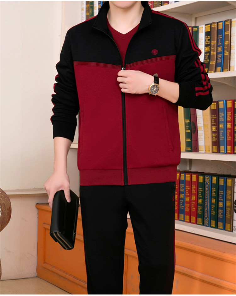F1184 1970K ĐỒ BỘ NAM WUHTDNG BIG SIZE NGOẠI CỠ CẢ BỘ 3 MÓN MÙA XUÂN THU ĐÔNG TRUNG NIÊN THỜI TRANG NAM G05 SẢN PHẨM MỚI