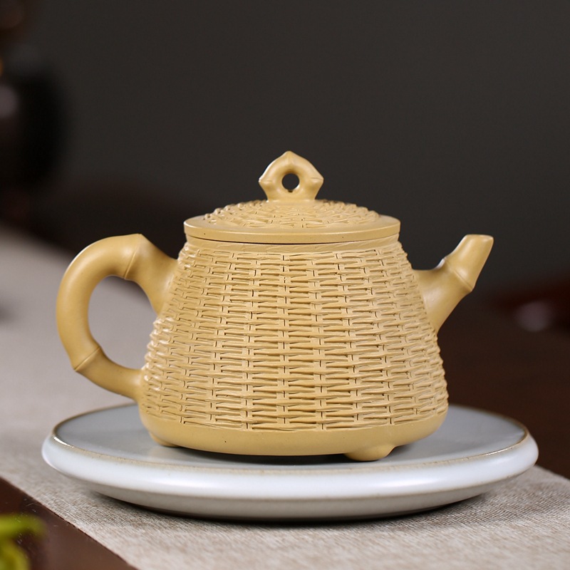 Four - walled yard yixing it crate a gourd ladle of kaolinite ore section of mud manual teapot tea set sizes are it the teapot