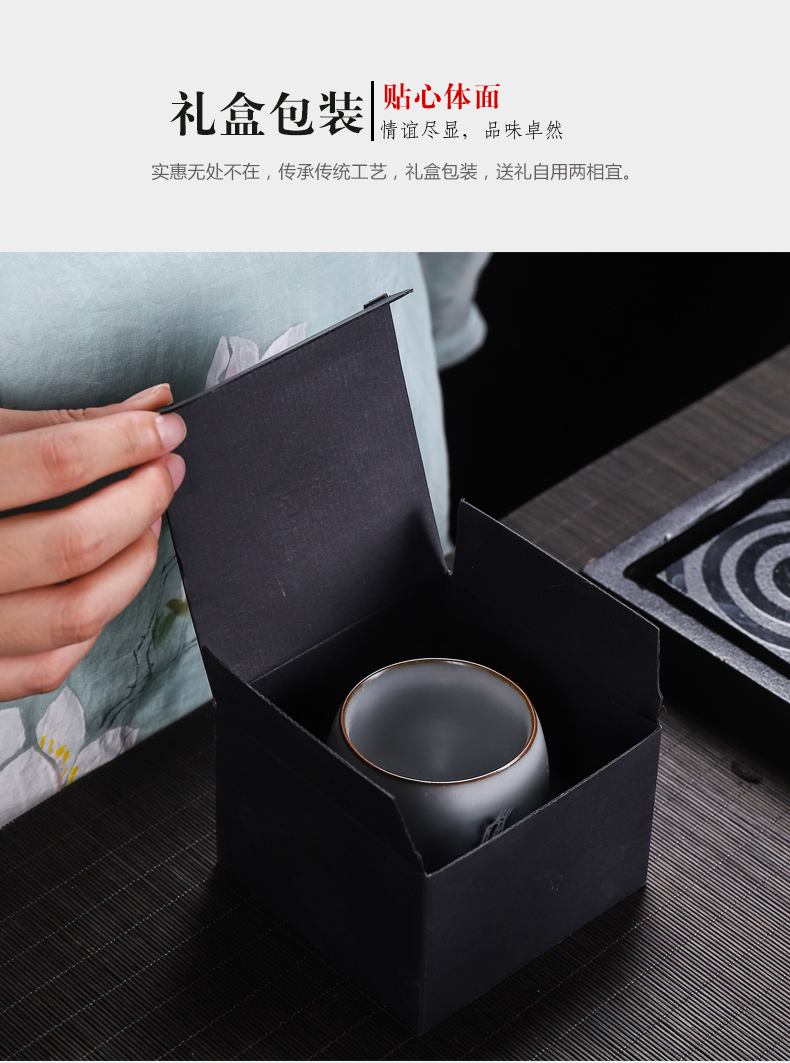 Four - walled yard your up ceramic cups household single tea cup kung fu tea tea cup sample tea cup pure manual, master