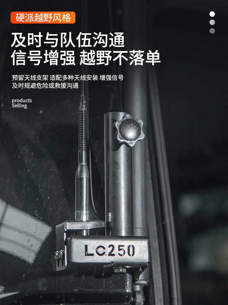 Suitable for 24/25 New Prado Antenna Flagpole Bracket, Special Antenna Decoration Accessories for Lc250 Modification
