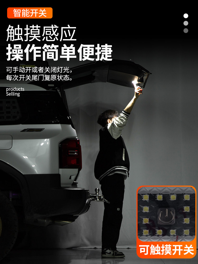 Suitable for 24/25 New Prado Trunk Lighting, Special Led Tailgate Light Modification Parts for Lc250