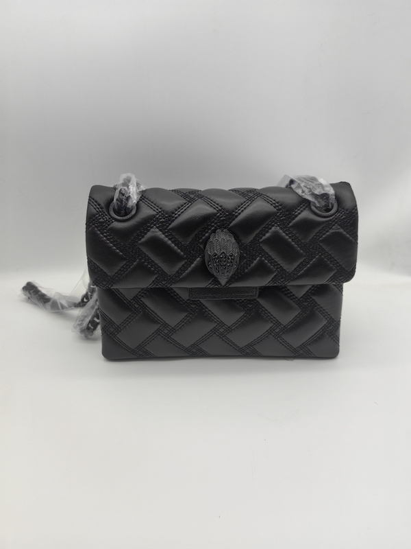 Eagle Head Bag Kurt Geiger All Black Small Three-Line Shoulder Crossbody Bag