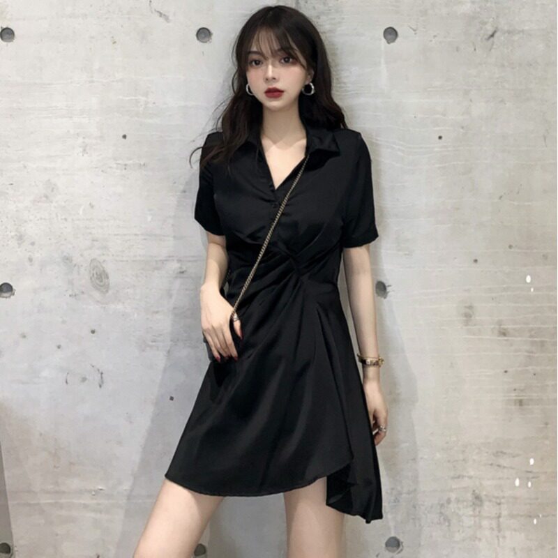 2022 new micro-fat sister Ocean dress with female summer clothes mm large size women's clothing cover with slim folds to collect waist and cover