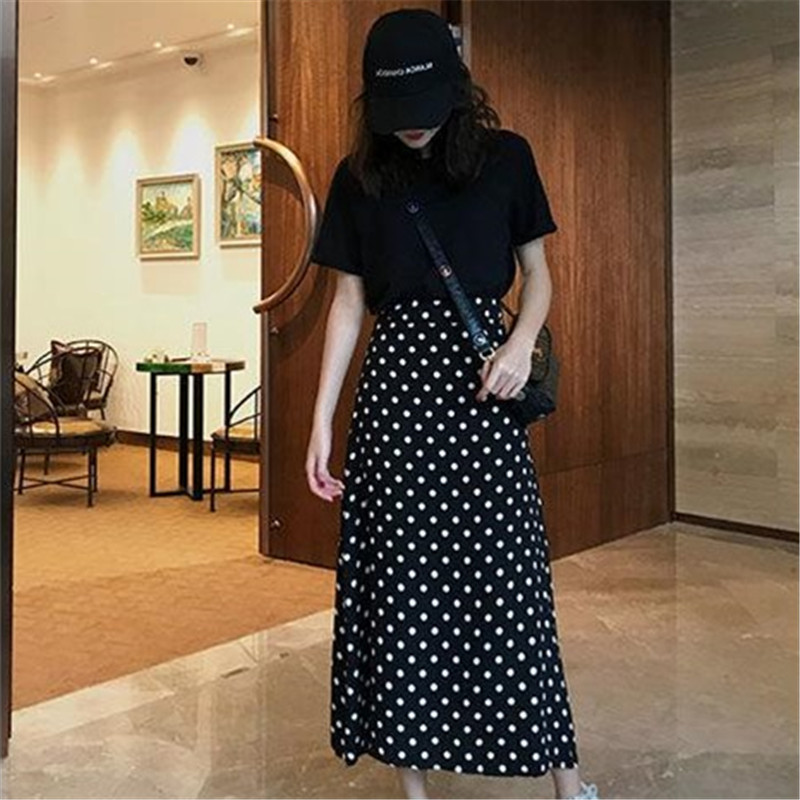 小清新套装裙子女夏季2019新款洋气港味