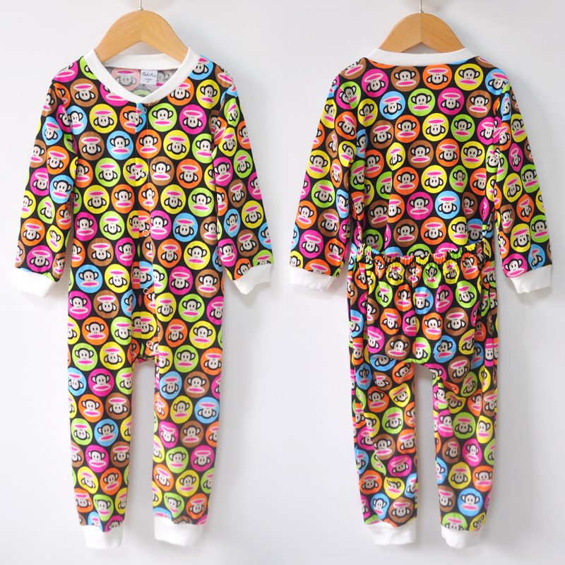 Mùa thu và mùa đông cotton trẻ em quần áo kích thước lớn túi ngủ 1-10 tuổi trai và gái vệ sinh đồ ngủ một mảnh sưởi ấm phòng dịch vụ bodysuit cho bé sơ sinh