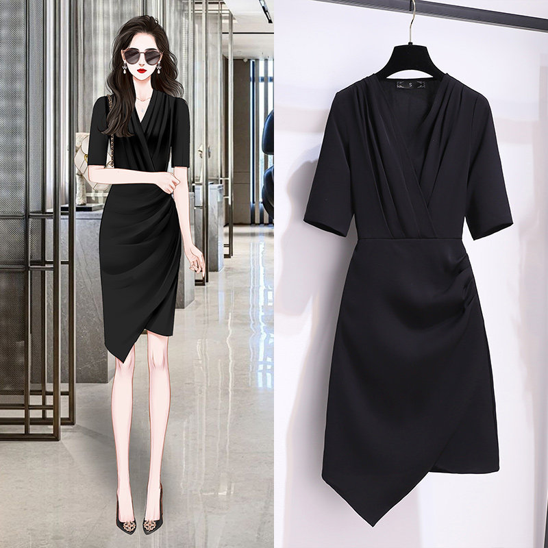 Light Extravaganza Superior Rush Gentle Ensemble Summer Ladies Wear Hitch Black Ocean Dress 2022 Little Subtemperament Dresses Dress
