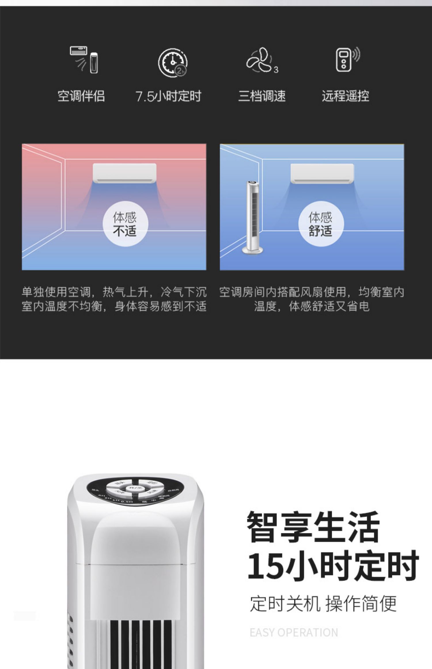 pin quạt mini Meiling quạt điện hộ gia đình loại tháp quạt quạt văn phòng ký túc xá bàn dọc lắc đầu không có quạt lá - Quạt điện quạt tích điện mini cầm tay