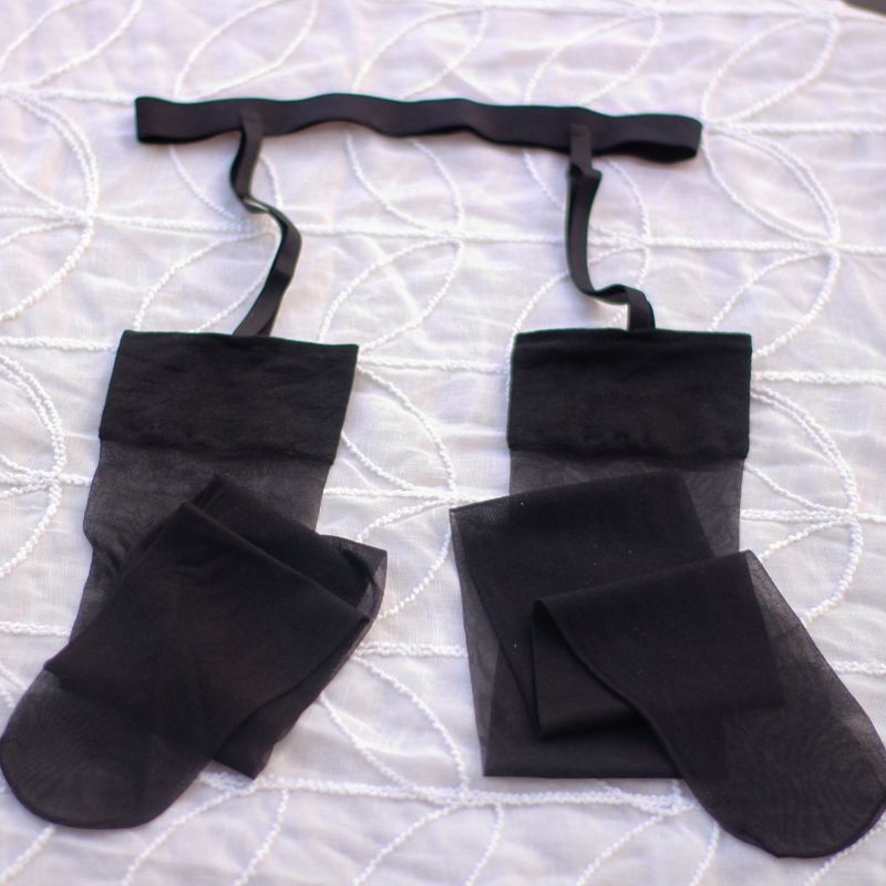 Thin Summer Thigh-High Stockings for Women, Anti-Snag, Flesh-Colored, Over-The-Knee Stockings, Thigh-High Stockings