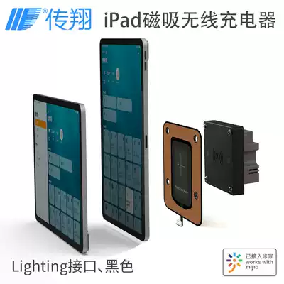 iPad wall mounted magnetic wireless charger supports Lighting port or Type-C port of all models
