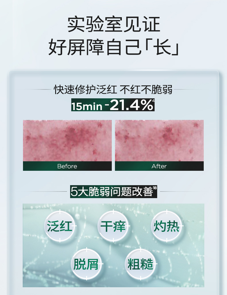 【中国直邮】润百颜Biohyalux  白纱布屏障次抛精华3.0  敏肌调理修护玻尿酸补水 李佳琦推荐 1.3ml*30支 1 盒 授权经销