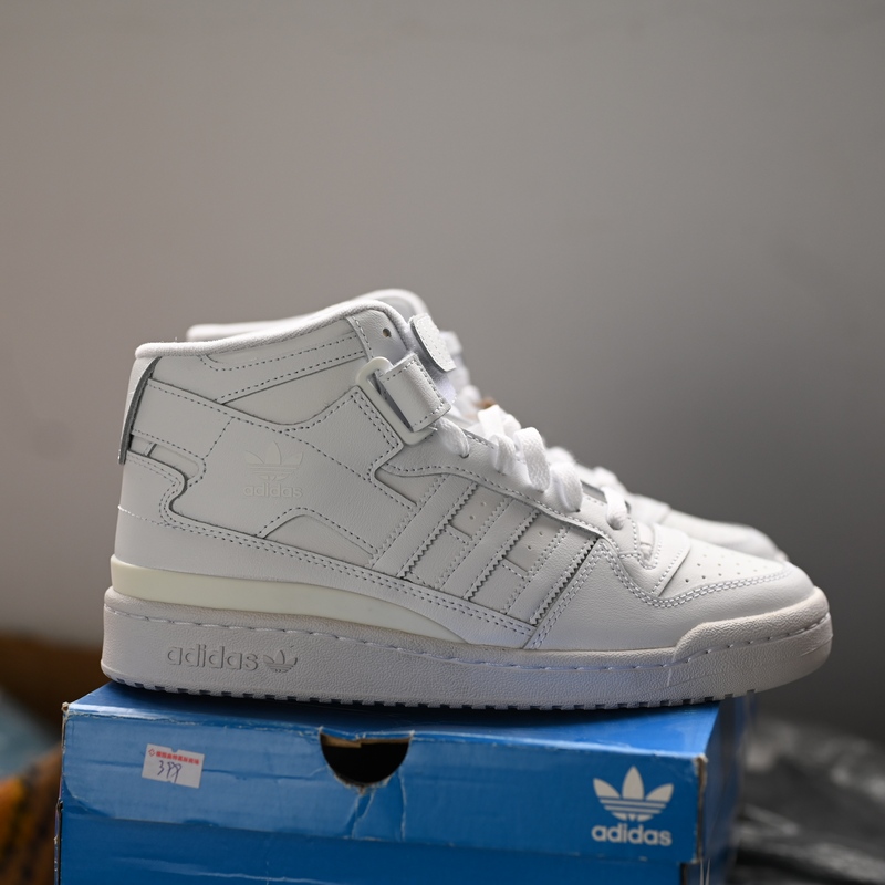 Adidas/Adidas Trefoil Forum Mid Men's Velcro Mid-Top Sneakers Fy4975 Adidas/Adidas Trefoil Forum Mid Men's Velcro Mid-Top Sneakers Fy4975