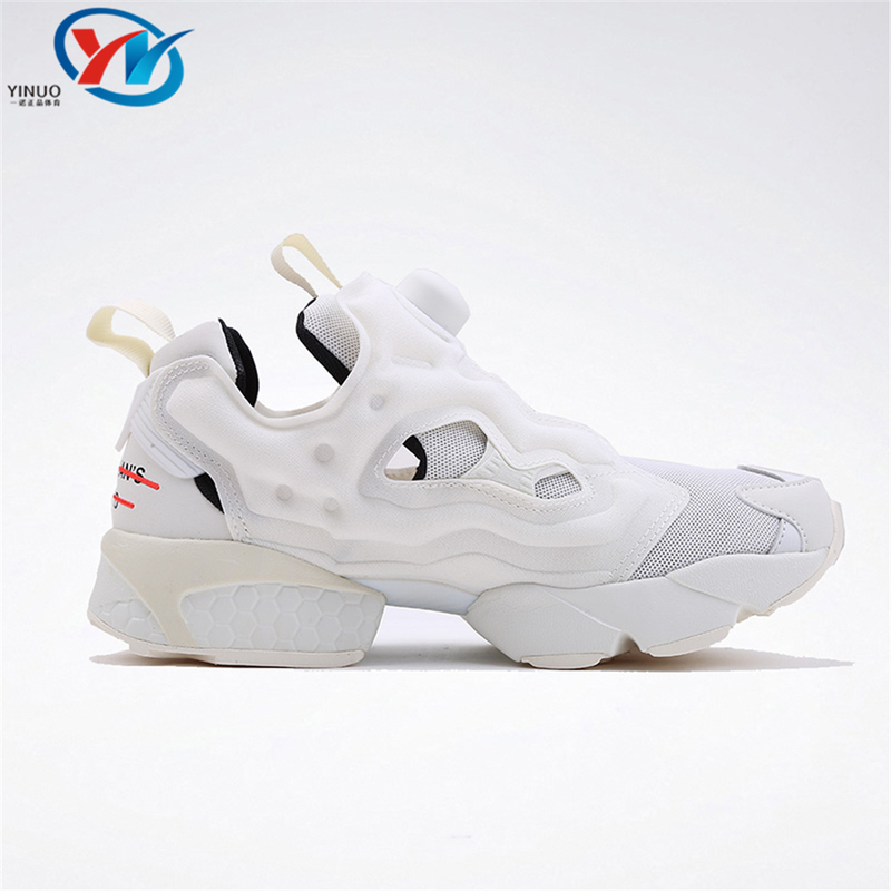 Reebok Instapump Fury Men's and Women's Casual Height-Increasing Inflatable Running Shoes White Shoes Fw4757