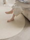 French waterproof and anti-fouling round carpet, cream style living room rocking chair, sofa blanket, high-end swivel chair, makeup chair floor mat