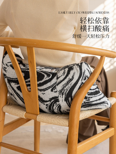 New Chinese style retro pillows, living room sofa waist cushions, antique style bamboo backrests, office chair cushions