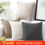 Phong cách Bắc Âu ins sofa màu rắn ôm gối không có lõi vuông đệm hình chữ nhật gối nhà gối dựa