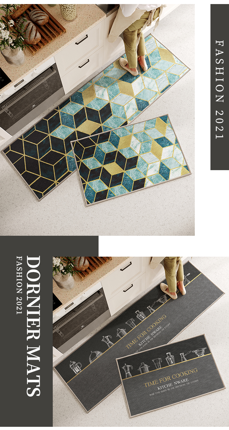 厨房专用防滑防油地垫防油污长条地面地毯吸水吸油耐脏地板踩脚垫详情17