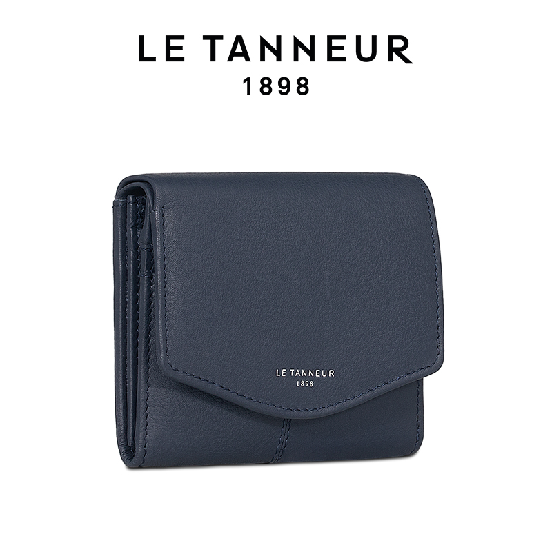 LE TANNEUR LE TANNER WOMENS PURSE da bò ĐỨNG VERSION CỦA BUCKLE CARD BAG ZERO VÍ RẮN COLOR TTZ3102