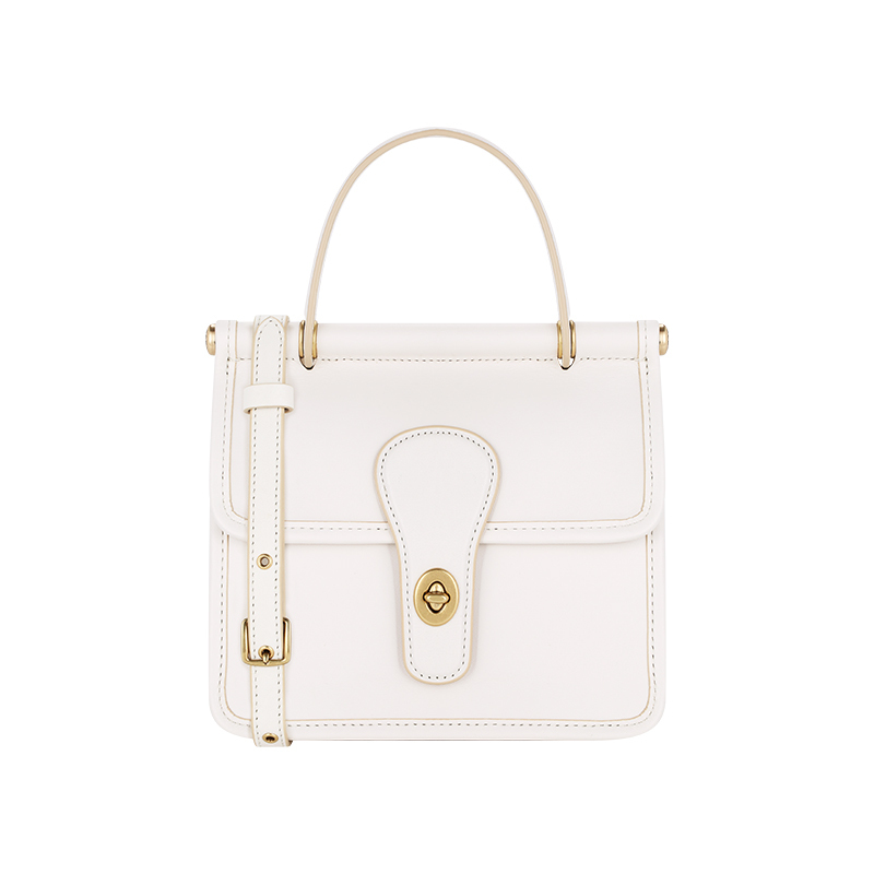[In-Stock in China] Coach/Coach Genuine Women's Shoulder Bag, Vintage Trendy White Crossbody Handbag