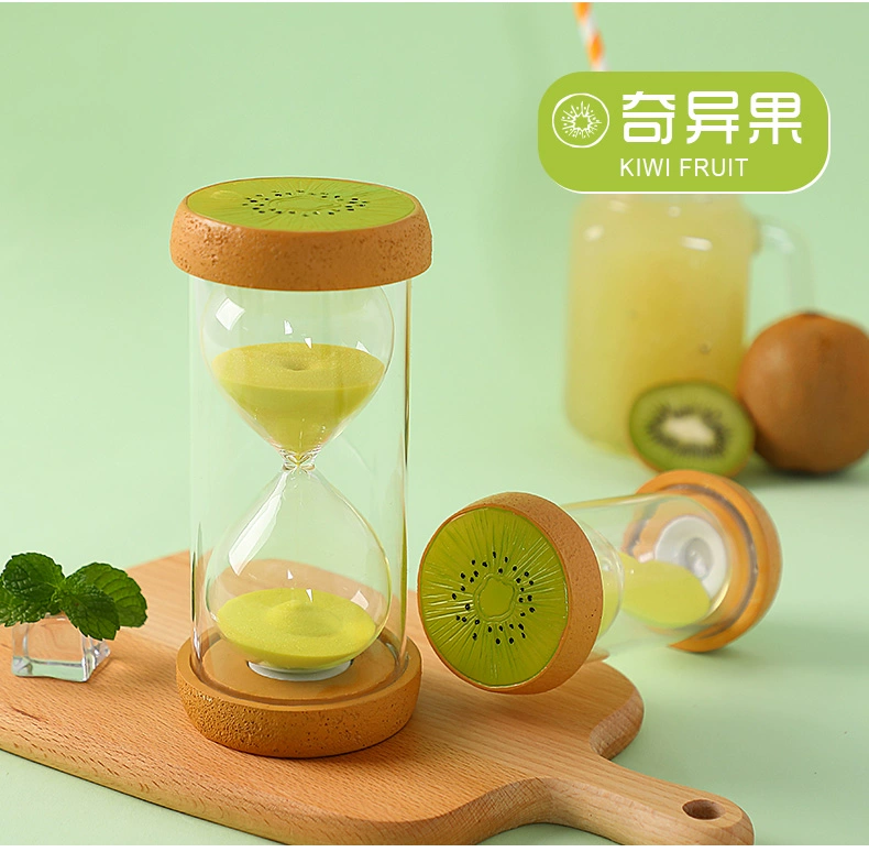 Trái cây đồng hồ cát đồ chơi đồng hồ cát hẹn giờ con vỡ kính nhựa hoạt hình sáng tạo đồ trang trí nhỏ phụ kiện nhà trang trí nhà cửa