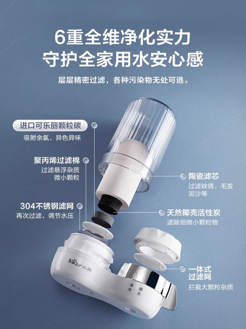 Faucet Water Purifier Direct Drinking Filter Household Kitchen Tap Water Filter Cartridge Universal Pre-Filter Water Purification