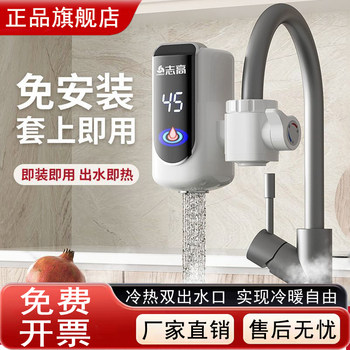 Zhigao Electric Hot Water Faucet for Home Use, No Installation Needed, Small Water Heater for Tap Water, Suitable for Bathroom, Balcony, and Kitchen