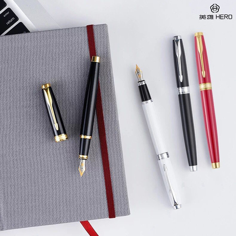 Hero Pens 772 Adults Business Office Ladies Practice Calligraphy Ink Sacks Men's Calligraphy And High-end Gift Boxes Students Customize Lettering Logo Birthday Gifts with Official Specialty Shops