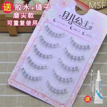 Eyelash Ceiling Moon Princess GM11 False Eyelashes Womens Sharpened Curly Transparent Stems Internet Celebrities Daily Bridal Makeup