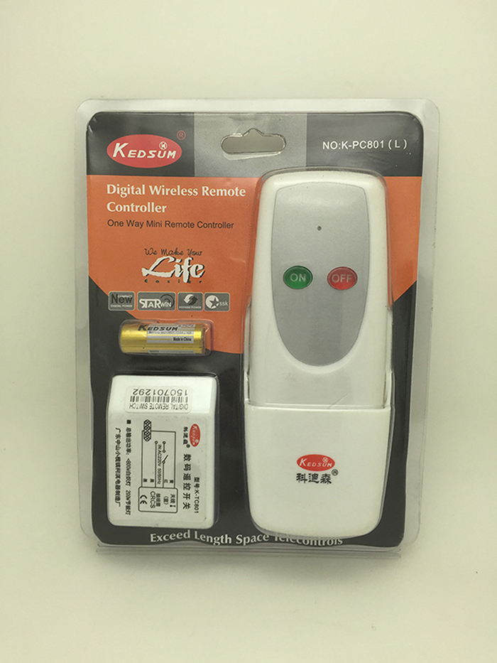  Cordison digital remote control switches all the way to the switch K-TC801L