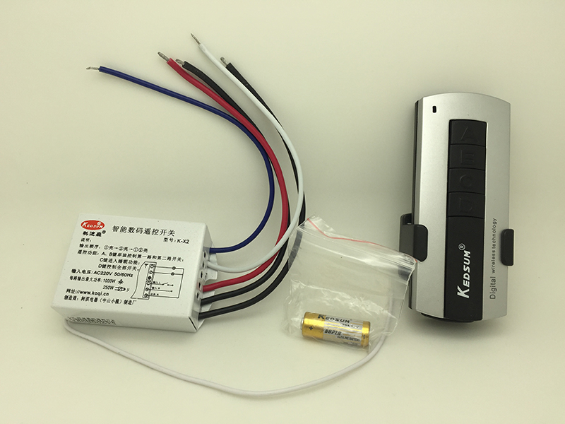 Codison Intelligent Digital Remote Control Switch Two Road Remote Control Switch K-X2